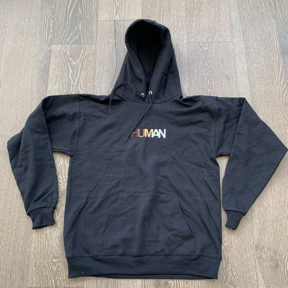 Wear the Peace We are all Human Embroidered Sweatshirt